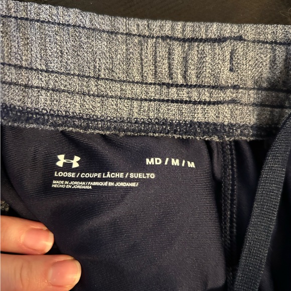 Men’s Athletic Shorts w/pockets UA size L. and Adidas size M. Both 9 in inseam. - Picture 2 of 8